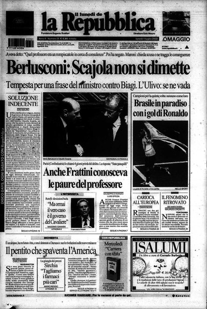 Il lunedì de La repubblica